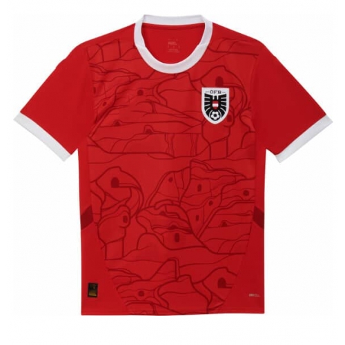 Austria Maglia Gara Casa Repliche Europei 2024 Austria Maglia Gara Casa Repliche Europei 2024